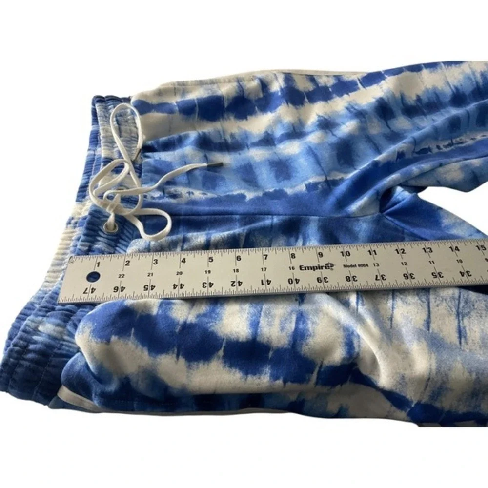 Ashley Sport Women Blue Tie Dye Tracksuit Set Zip‎ Jacket Cropped Joggers 10/12